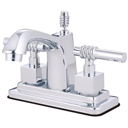 Kingston Brass KS8641ML 4" Centerset Bathroom Faucet, Polished Chrome KS8641ML
